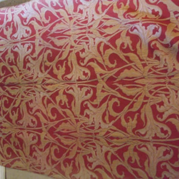 Arts and Crafts Heavy Woven Wool Curtain